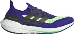 Кроссовки Adidas UltraBoost 21 'Sonic Ink Screaming Green', синий s23873 | blue