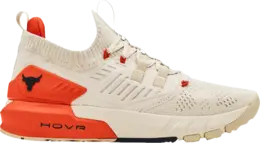 Кроссовки Under Armour Project Rock 3 Summit White Rogue Orange, белый 3023004 111 | white
