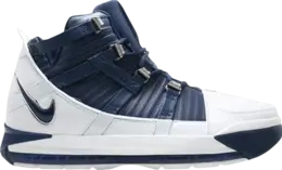 Лимитированные кроссовки Nike Zoom LeBron 3 'Midnight Navy' Sample, белый 312147 141 s | white