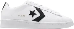 Кроссовки Converse Pro Leather Ox White Black, белый 167237c | white