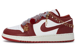 Кроссовки Air Jordan 1 Vintage Basketball Shoes Men Low-Top White fj3459-160(team80-男款佳偶天成) | red/white