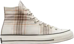 Кроссовки Converse Chuck 70 High Desert Tartan - Egret, кремовый a03914c | cream