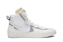 Кроссовки Nike sacai x Blazer Mid 'White Grey', белый bv0072 100 | white