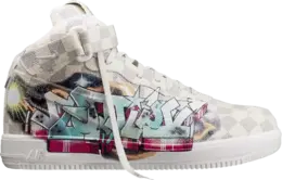 Лимитированные кроссовки Nike Louis Vuitton x Air Force 1 Mid 'Graffiti', белый 1a9v graffiti mid | tan