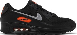Кроссовки Nike Air Max 90 'Black Total Orange', черный dj6881 001 | black