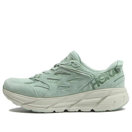 Кроссовки clifton l suede 'smoke green' Hoka One One, зеленый 1122571-sgct | smoke green/celadon tint