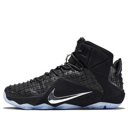 Кроссовки lebron 12 ext 'rubber city' Nike, черный 744286-001 | black/chrome-black