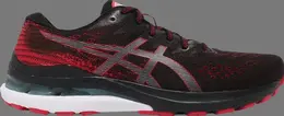 Кроссовки gel kayano 28 4e wide 'black electric red' Asics, черный 1011b191 002 | black
