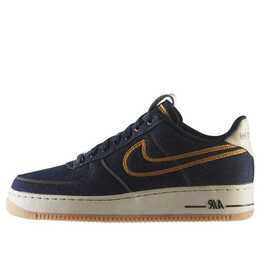 Кроссовки air force 1 low premium Nike, черный 318775-404 | black/black/gold