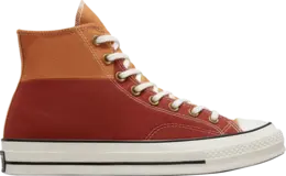 Кроссовки Converse Chuck 70 High Colorblock - Monarch Rugged Orange, красный a02552c | red