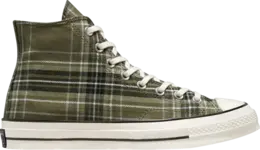 Кроссовки Converse Chuck 70 High Desert Tartan - Utility, зеленый a03915c | green