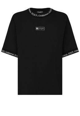 DOLCE&GABBANA: Чёрная футболка 