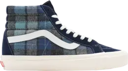 Кеды Vans Pendleton x Sk8-Hi 38 DX Anaheim Factory - Beach Boy Plaid, синий vn0a38gf9gs | blue
