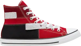 Кроссовки Converse Chuck Taylor All Star High Patchwork - University Red, красный 168591c | red