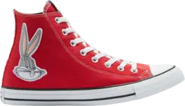 Кроссовки Converse Looney Tunes x Chuck Taylor All Star High 80th Anniversary - Bugs Bunny Patch, красный 169224c | red