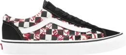 Кеды Vans Style 36 Checkerboard Red, черный vn0a3dz31iw | black
