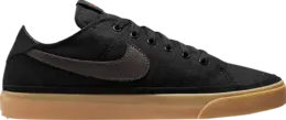 Кроссовки Nike Court Legacy Canvas 'Black Gum', черный cw6539 004 | black