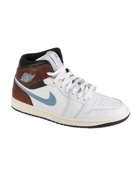 Кроссовки на шнуровке Jordan Air 1 Mid, белый 5492628 | weiß