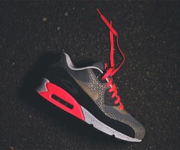 Кроссовки Nike Air Max 90 Premium Safari, серый 700155 006 | safari