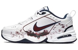 Кастомизированные кроссовки Nike Air Monarch 4 Unisex, белый/синий/бордовый 415445-102(team10-烽火硝烟) | white
