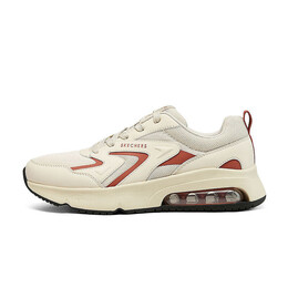 Кроссовки мужские низкие бежевые/красные Skechers 183040-ntor | beige/red