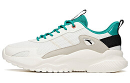 Кроссовки мужские с низким верхом цвета слоновой кости/зеленый цвет морской водоросли/серый второй степени Anta 912048823-9