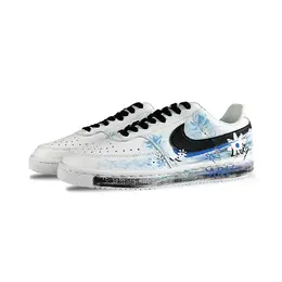 Кроссовки Nike Court Vision 1 Skateboarding Shoes Men Low-top Black/Blue, синий dh2987-101（team371-水蓝雏菊男款） | university blue/black/white