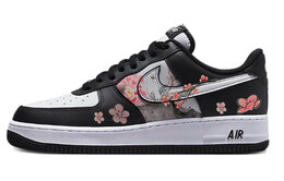 Кастомизированные кроссовки Nike Air Force 1 Skateboarding Shoes Unisex, черный dv0788-001(team10-山枝烂漫) | black