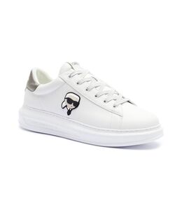 Кроссовки мужские Karl Lagerfeld кожаные с логотипом бренда, белый kl251m0000980060040 | bianco