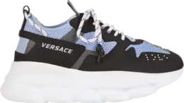 Кроссовки Versace Chain Reaction 2 Black Light Blue, черный dsu7462 dtp1g knpg | black