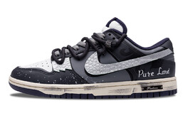 Кроссовки Nike Dunk Skateboarding Shoes Men Low-top Black/grey, черный/серый fv8106-181(team73-复古街区) | black/gray