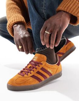 Кроссовки Gazelle Indoor коричневого цвета Adidas 140626136 | craft ochre / shadow red / war