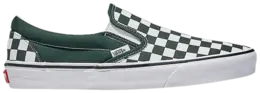 Кроссовки Vans Classic Slip-On 'Checkerboard - Scarab Green', зеленый vn000d5pprm | checkerboard - scarab green