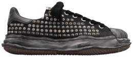 Кроссовки Maison Mihara Yasuhiro Blakey OG Sole Studded Canvas Low 'Black', черный a13fw729 blk | black