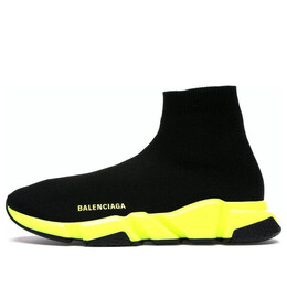 Кроссовки speed 1.0 sneakers 'black neon yellow' Balenciaga, черный 567042w05g01000 | black/yellow