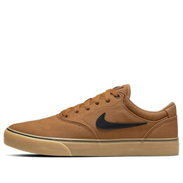 Кроссовки chron sb 2 холст Nike, коричневый dm3494-201 | brown/black
