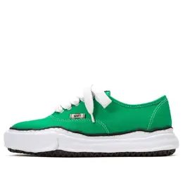 Кроссовки baker og sole canvas low-top sneaker Maison Mihara Yasuhiro, зеленый a02fw704-grn | green