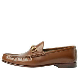 Кроссовки horsebit 1953 loafers leather Gucci, коричневый 307929-1m0c0-2361 | brown