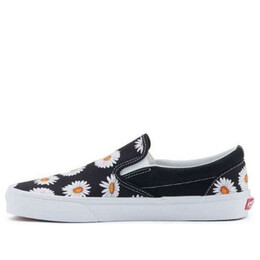 Кроссовки daisy slip-on 2019ss flower patterns street style black and white Vans, черный vn0a38f7toz | black and white