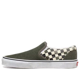 Кроссовки washed classic slip-on green Vans, зеленый vn0a4u38wo3 | green
