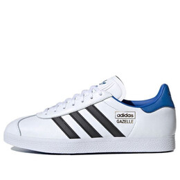 Кроссовки газель обувь Adidas, белый fu9665 | white/black/blue