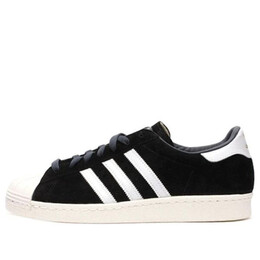 Кроссовки оригинал суперзвезда 80-х dlx замша Adidas, черный b25961 | black/white/gold metallic