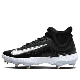 Кроссовки alpha huarache elite 4 mid 'black white' Nike, черный dj6520-001 | black/blue tint/pure platinum/white