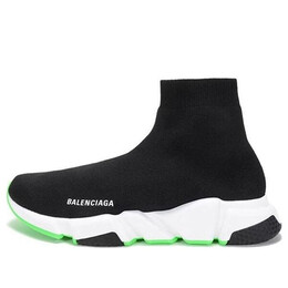 Кроссовки speed sock-like design sneakers black/green Balenciaga, черный 645056w2db91073 | black/green