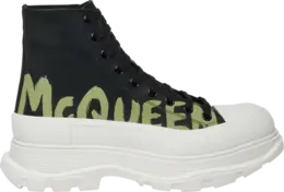 Кроссовки Alexander McQueen Tread Slick Boot 'Graffiti Logo - Black Khaki', черный 777960 wiat6 1680 | black