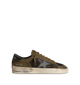 Мужские кроссовки Golden Goose Stardan на шнуровке, зеленый 4418123 | black/military