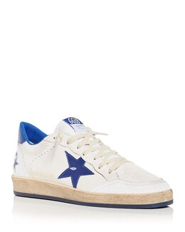 Мужские низкие кеды Golden Goose Ball Star, синий 4023109 | white/blue
