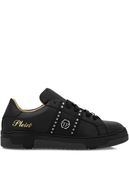 Кожаные кроссовки Philipp Plein, черный paesusc0754ple075n | черный