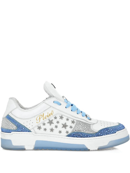 Кроссовки из кожи с заклепками Philipp Plein, белый paesusc0756ple075n | белый