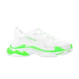 Кроссовки Balenciaga Triple S Sneaker 'White Fluo Green', белый 536737 w2ca3 3890 | white fluo green
